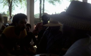 Drum circle in Piedmont 1972. Yes , hippies came from all races.